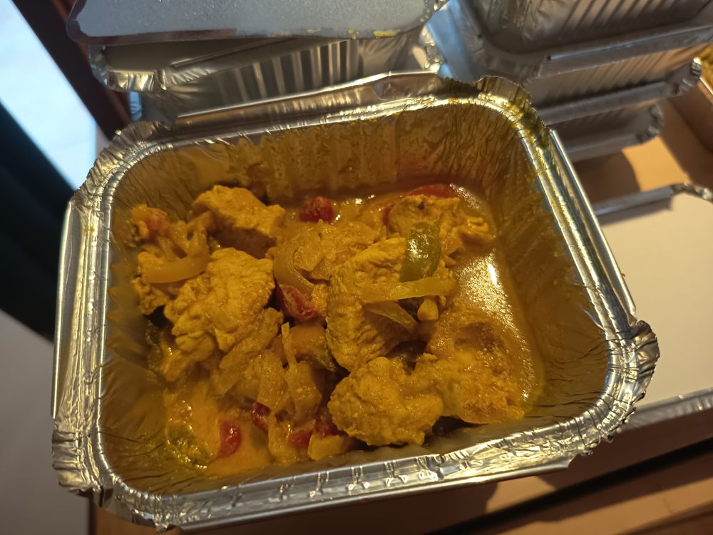 Barquette de poulet au curry